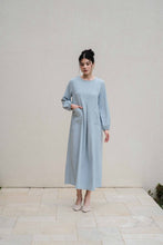 Load image into Gallery viewer, Asiro Alika Dress Polycotton Gamis Session Ramadhan Baju EID Dress Polos Gamis Lebaran 2026 Koleksi Gamis Terbaru Dress Tangan Karet Outfit Best Seller Gamis Muslimah