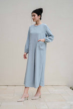 Load image into Gallery viewer, Asiro Alika Dress Polycotton Gamis Session Ramadhan Baju EID Dress Polos Gamis Lebaran 2026 Koleksi Gamis Terbaru Dress Tangan Karet Outfit Best Seller Gamis Muslimah