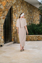 Load image into Gallery viewer, Asiro Anggi Dress Polycotton Gamis Session Ramadhan Baju EID Gamis Batwing Cape Elegant Dress Polos Gamis Terbaru Outfit Lebaran 2026