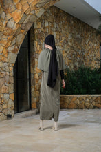 Load image into Gallery viewer, Asiro Anggi Dress Polycotton Gamis Session Ramadhan Baju EID Gamis Batwing Cape Elegant Dress Polos Gamis Terbaru Outfit Lebaran 2026