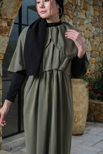 Load image into Gallery viewer, Asiro Anggi Dress Polycotton Gamis Session Ramadhan Baju EID Gamis Batwing Cape Elegant Dress Polos Gamis Terbaru Outfit Lebaran 2026