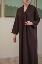 Load image into Gallery viewer, Asiro Navira Dress Polycotton Gamis Session Ramadhan Baju EID Dress Polos Gamis Lebaran 2026 Gamis Terbaru Kaftan Elegant Outfit Best Seller