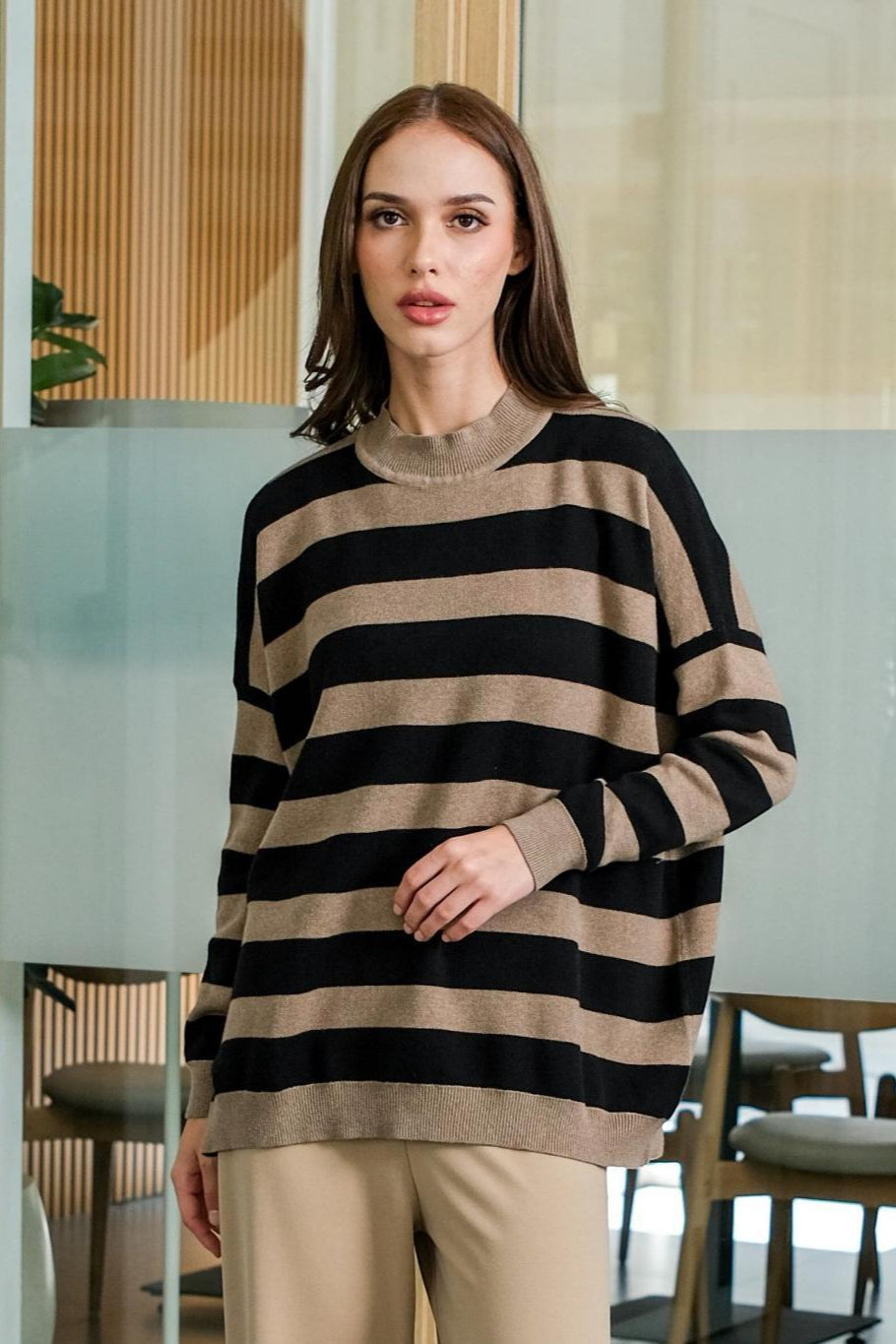 Asiro Mina Knitted Outerwear Pakaian Atasan Wanita