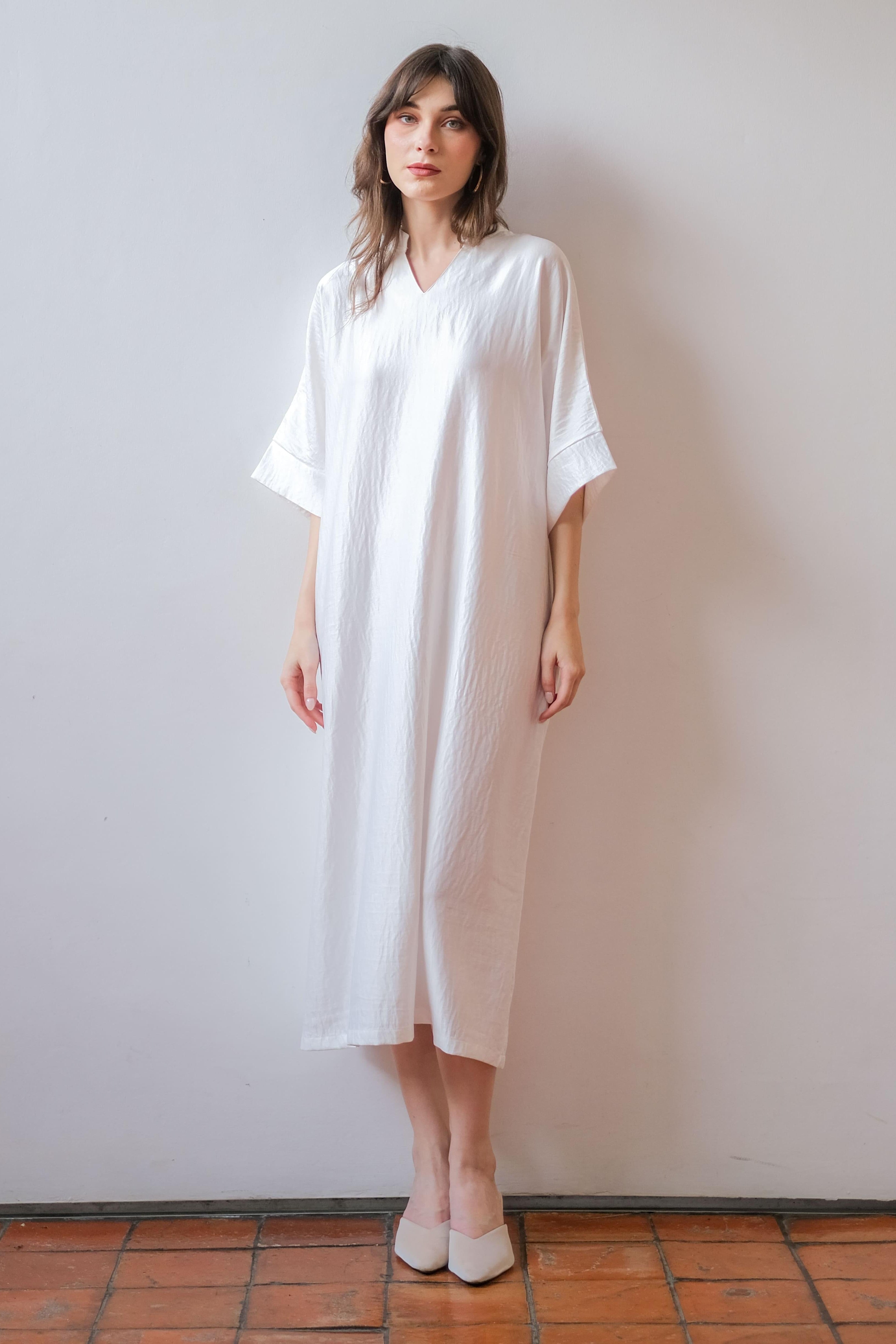 Asiro Zelmira Dress Linen Cotton Korea Gamis Panjang Wanita Gamis Session Ramadhan Baju Lebaran 2026 Kaftan Bukber Terbaru Abaya Polos
