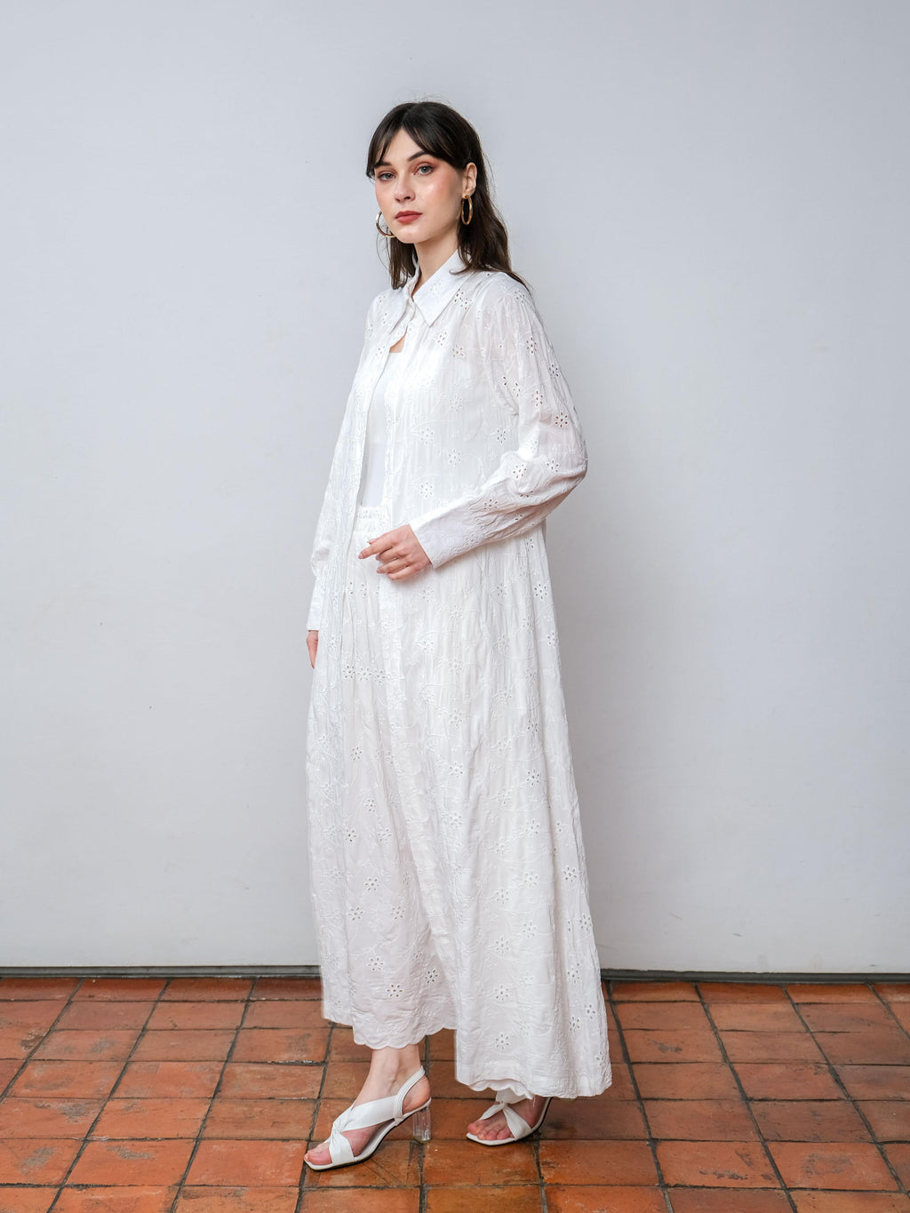 Asiro Jennaira Dress Cotton Bordir Gaun Wanita