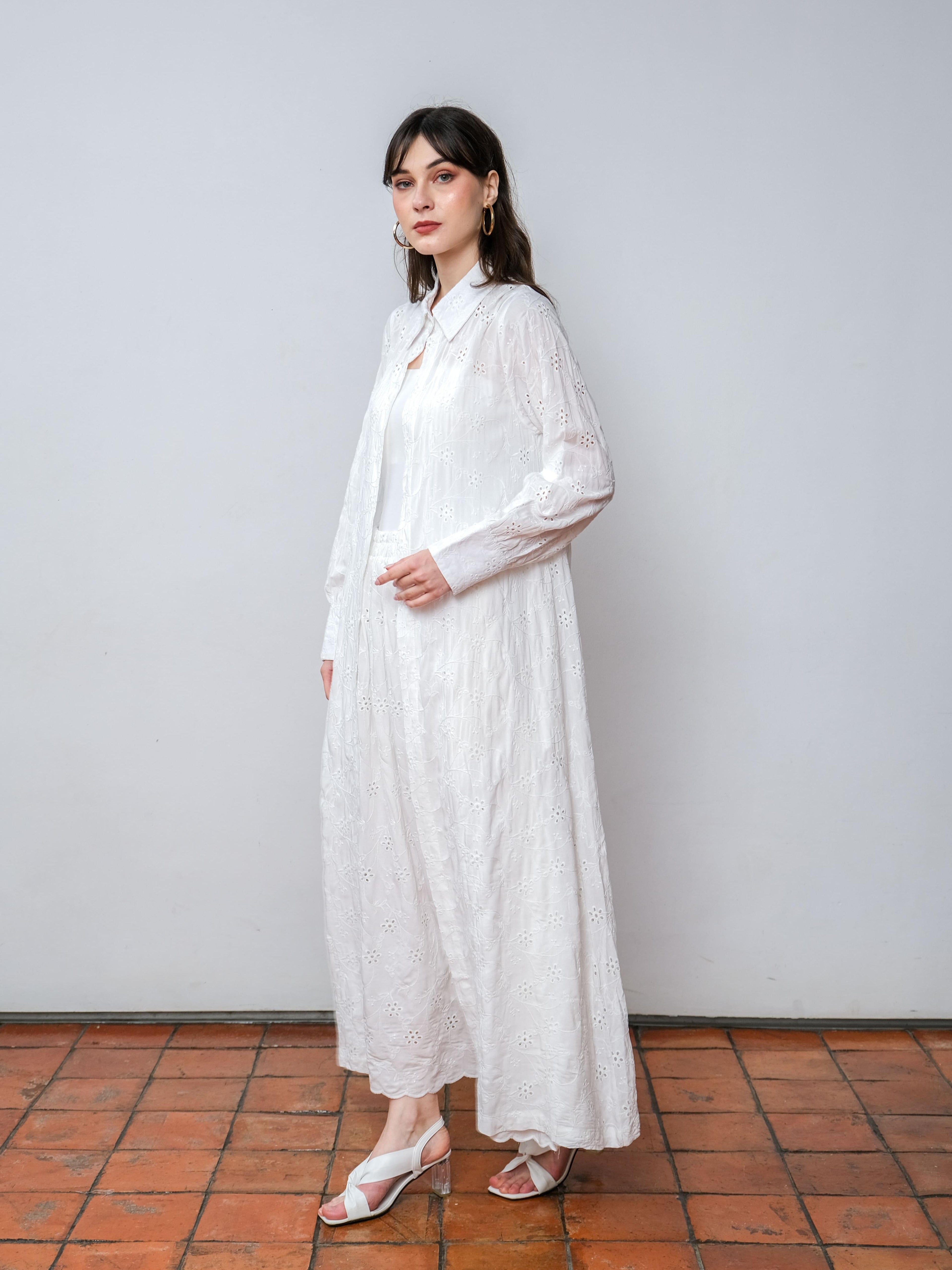 Asiro Jennaira Dress Cotton Bordir Gaun Wanita