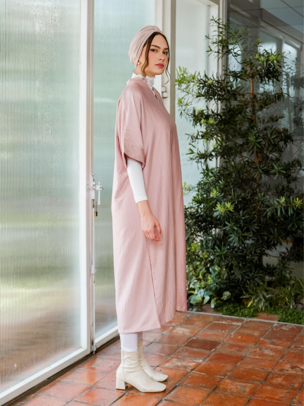 Asiro Zelmira Dress Linen Cotton Korea Gamis Panjang Wanita Gamis Session Ramadhan Baju Lebaran 2026 Kaftan Bukber Terbaru Abaya Polos