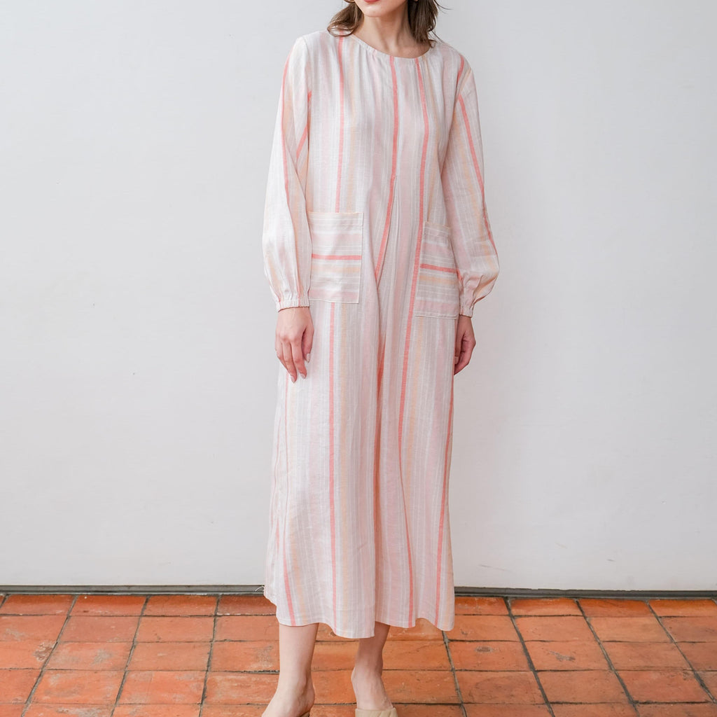 Asiro Wilda Linen Dress Gaun Wanita Gamis Panjang Wanita Gamis Session Ramadhan Baju Lebaran 2026 Kaftan Bukber Terbaru Abaya Polos