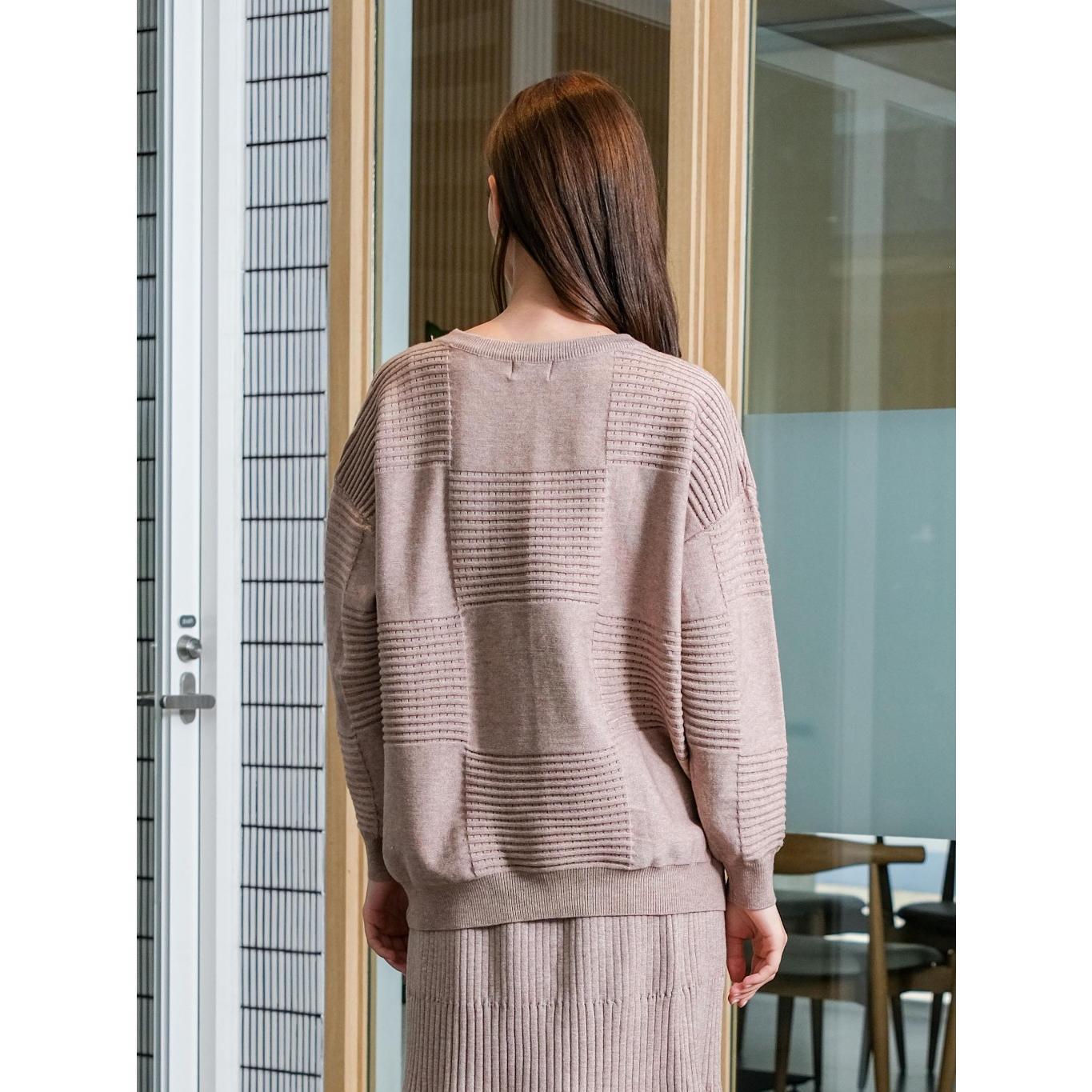 Asiro Mevi Top Knitted Outerwear Pakaian Atasan Wanita