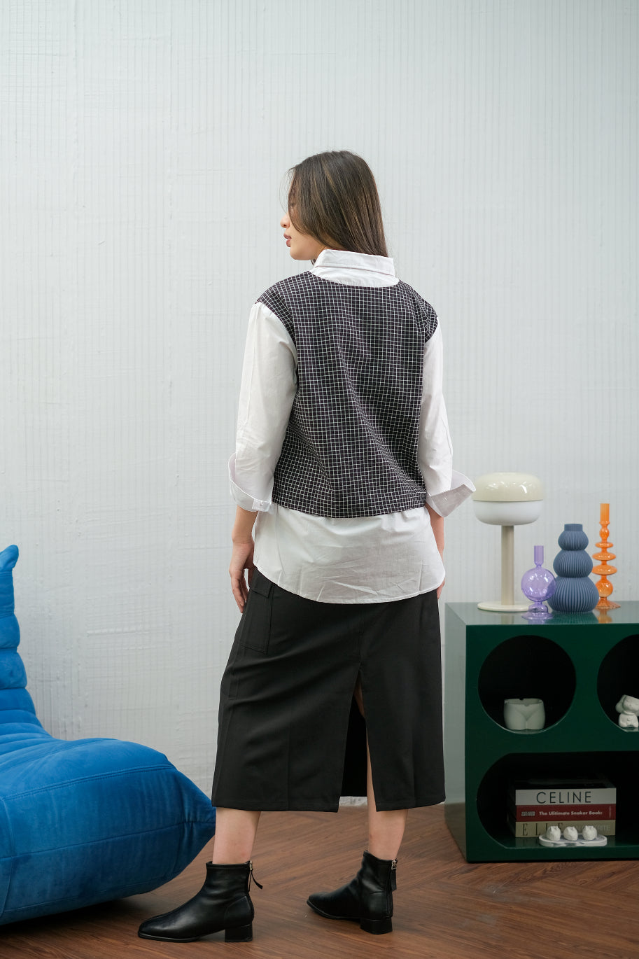 Azva Polo Linen Blouse
