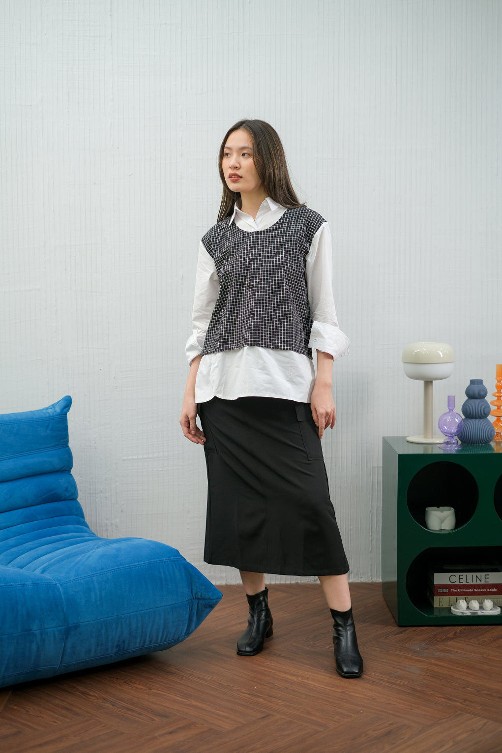 Azva Polo Linen Blouse