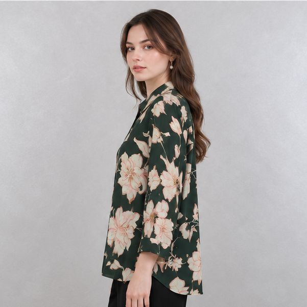 Asiro Kyo Linen Blouse Kemeja Atasan Wanita