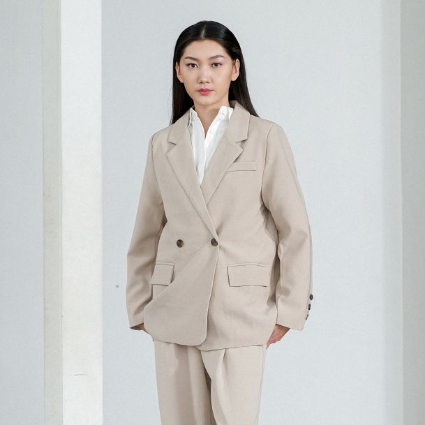 Aubree Semiwoll Blazer