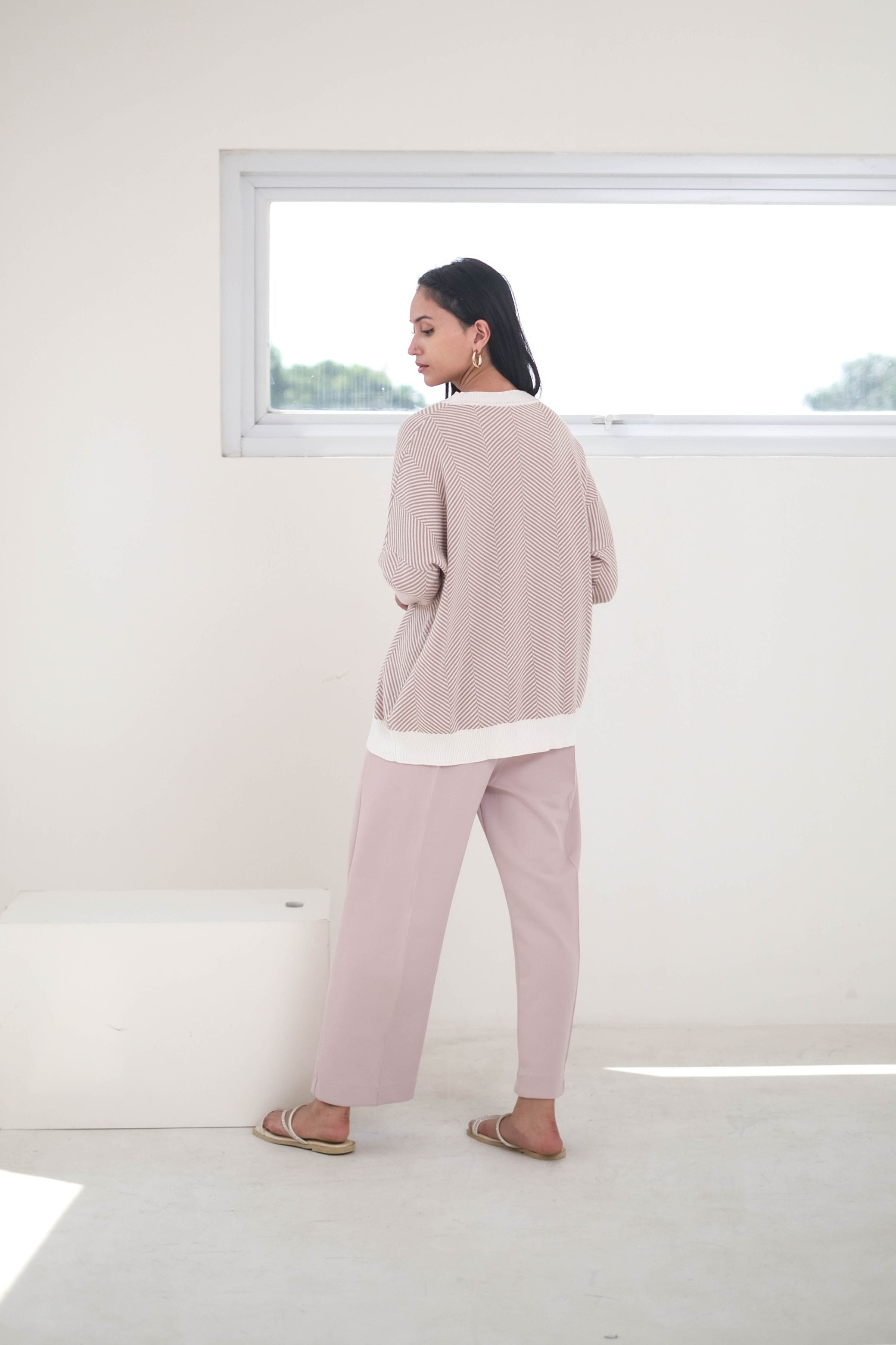 Victoria Knitted Blouse Sand