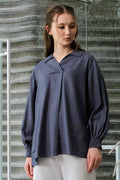 Asiro Okta Top Blus Linen