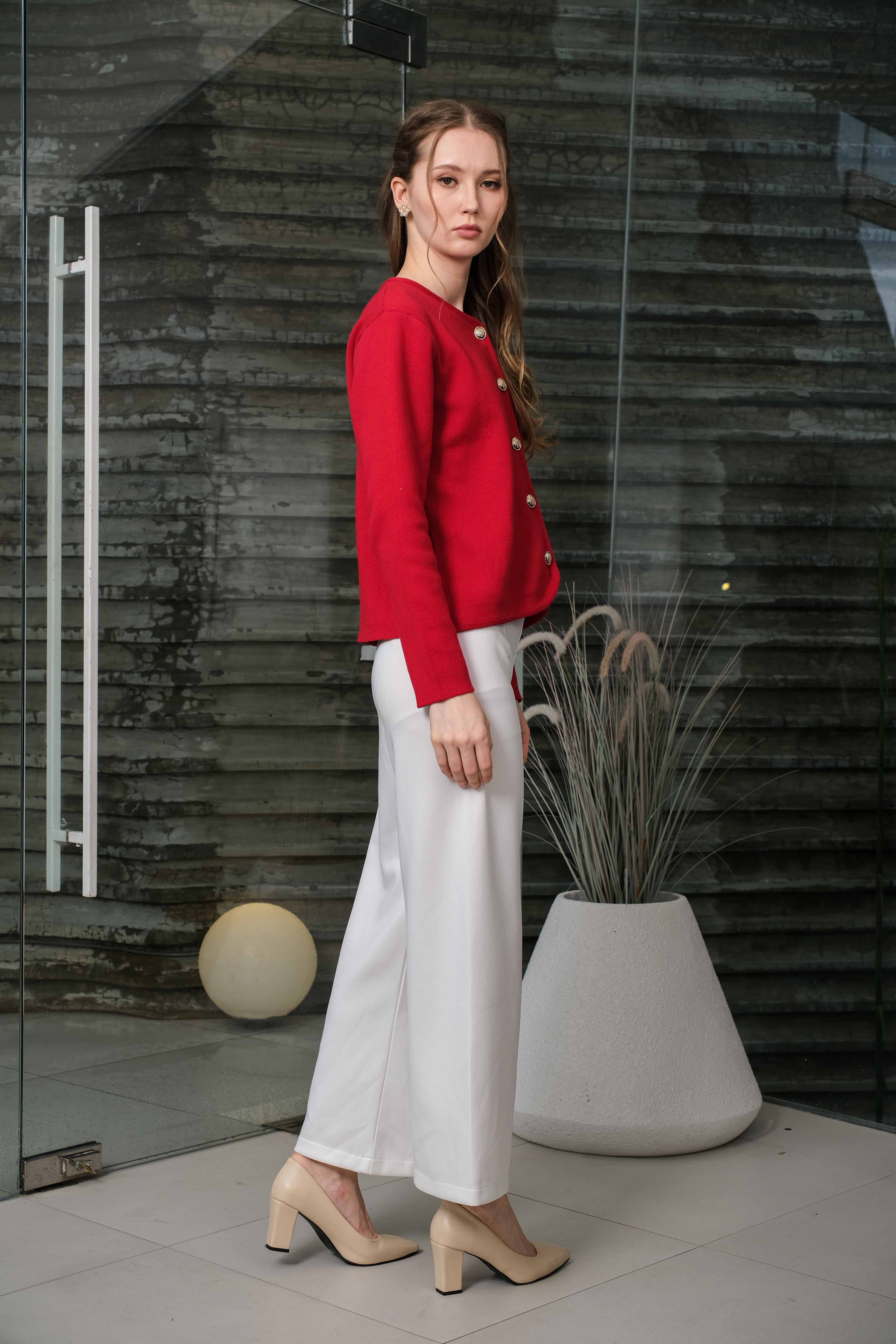 Asiro Reva Knitted Outerwear Pakaian Atasan Wanita