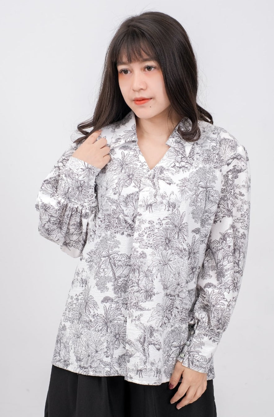 Selyn Blouse Flowy Cotton