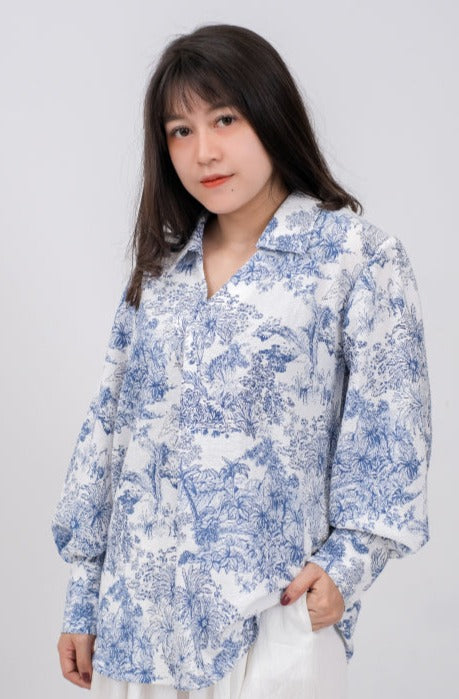 Selyn Blouse Flowy Cotton