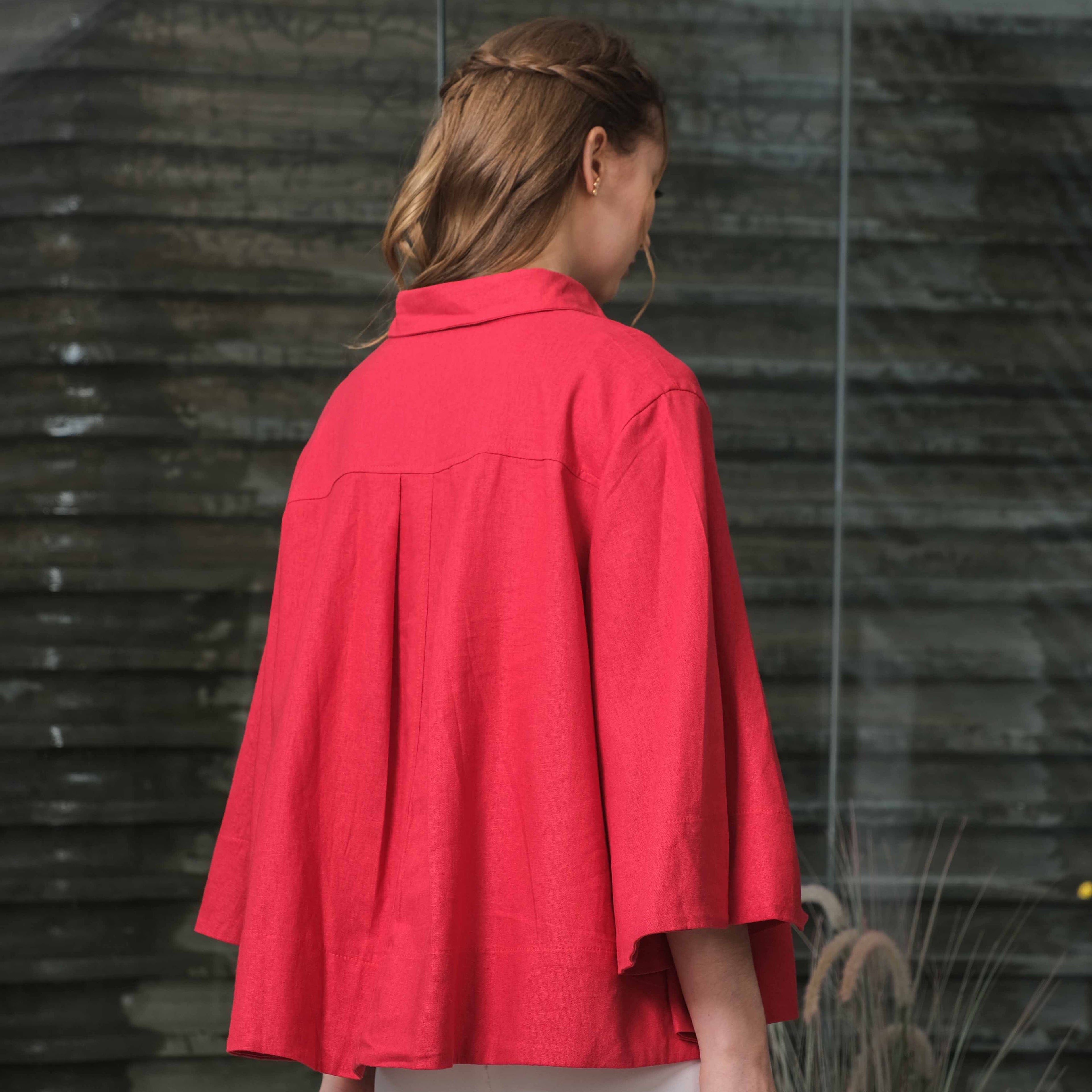 Asiro Kyo Linen Blouse Kemeja Atasan Wanita