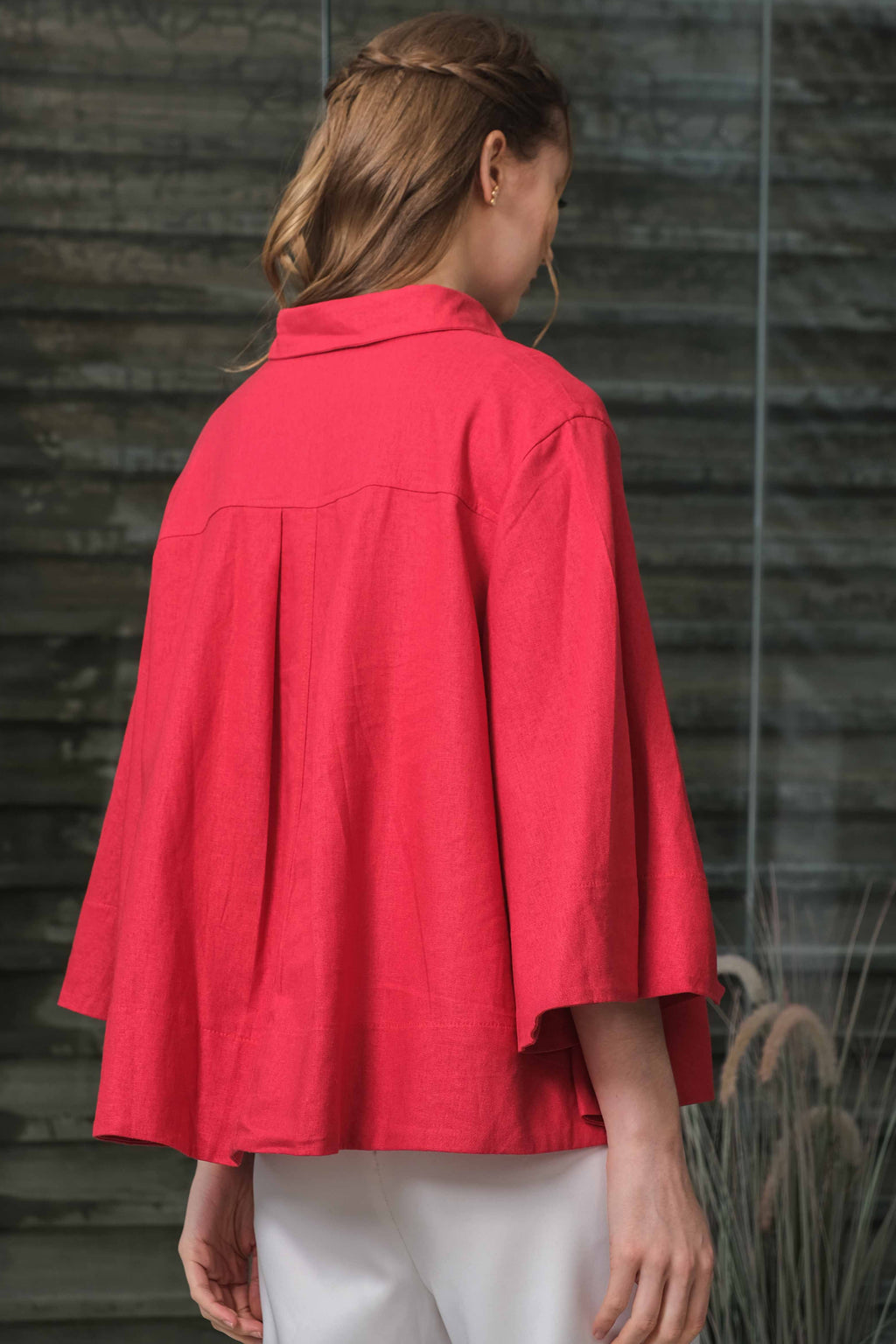 Asiro Kyo Linen Blouse Kemeja Atasan Wanita