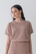 Asiro Arsa Knitted Blouse Hazel Knitted Skirt Sets Wanita