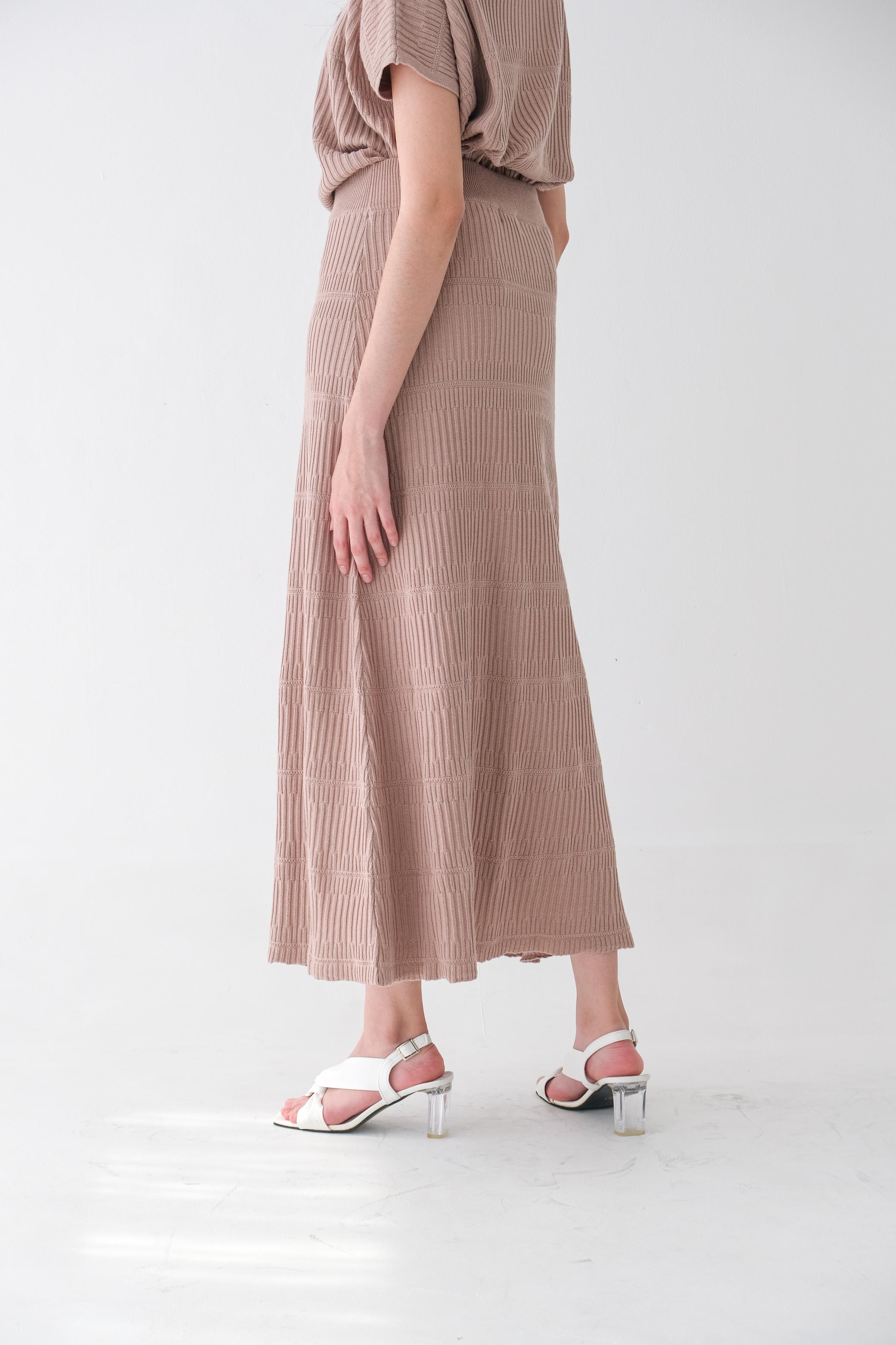Asiro Arsa Knitted Blouse Hazel Knitted Skirt Sets Wanita
