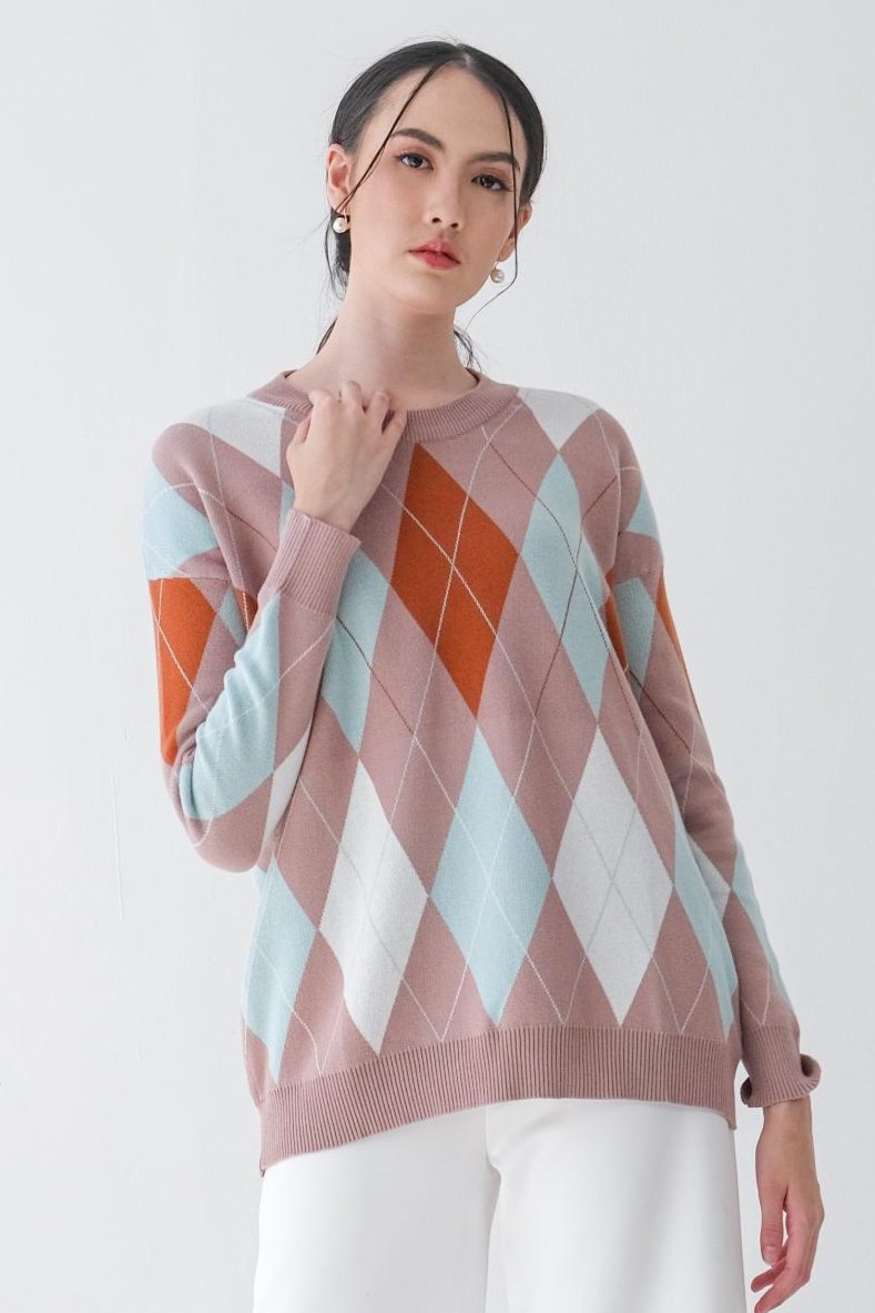 Asiro Brenda Knitted Blouse Atasan Wanita