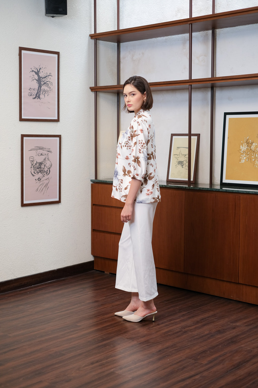 Asiro Vixena Kemeja Blouse Pakaian Atasan Wanita Linen