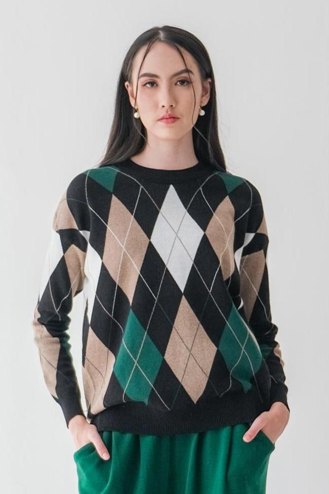 Asiro Brenda Knitted Blouse Atasan Wanita