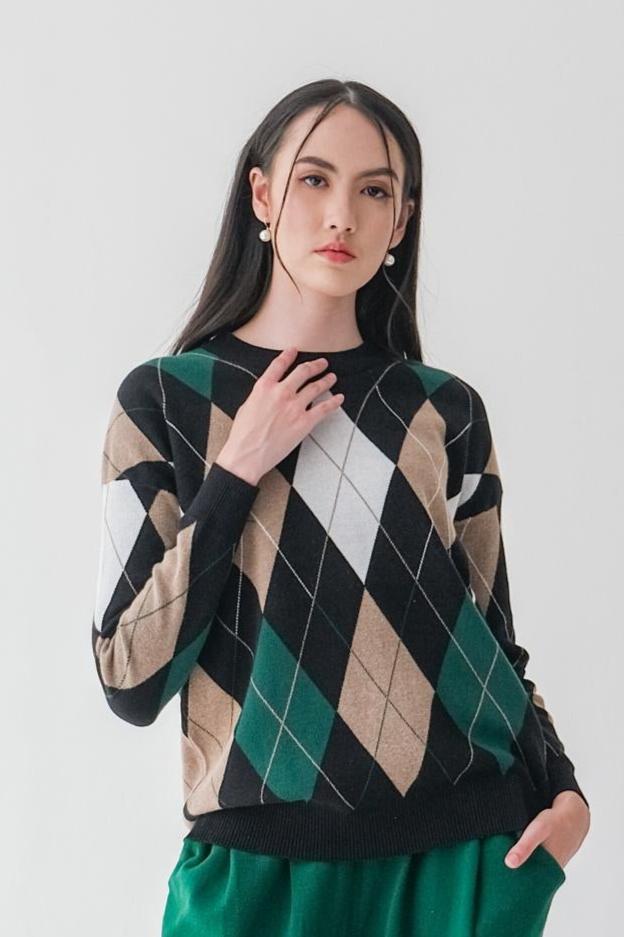 Asiro Brenda Knitted Blouse Atasan Wanita