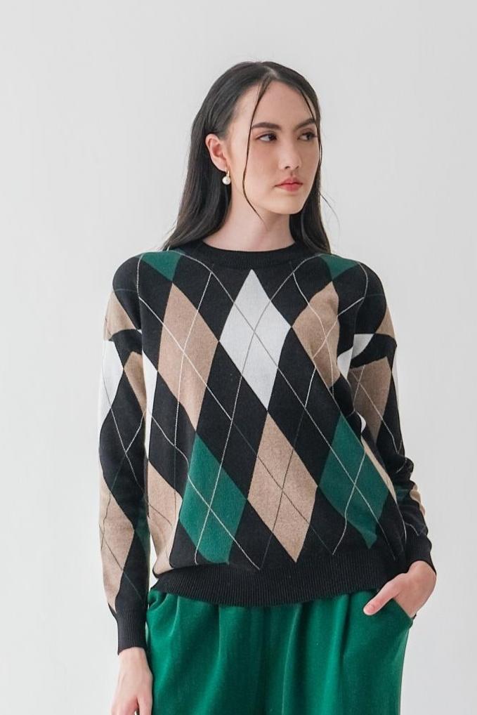Asiro Brenda Knitted Blouse Atasan Wanita