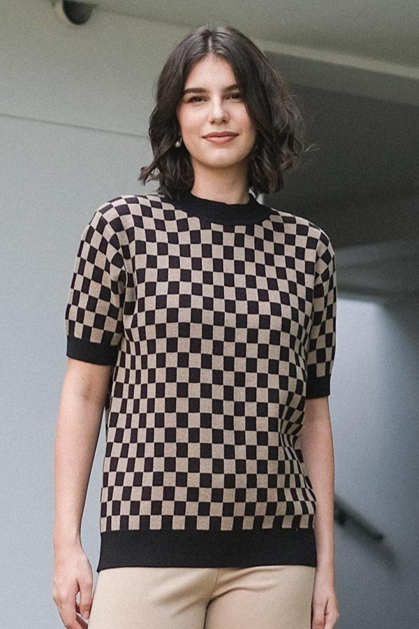 Asiro Narea Knitted Blouse Atasan Wanita
