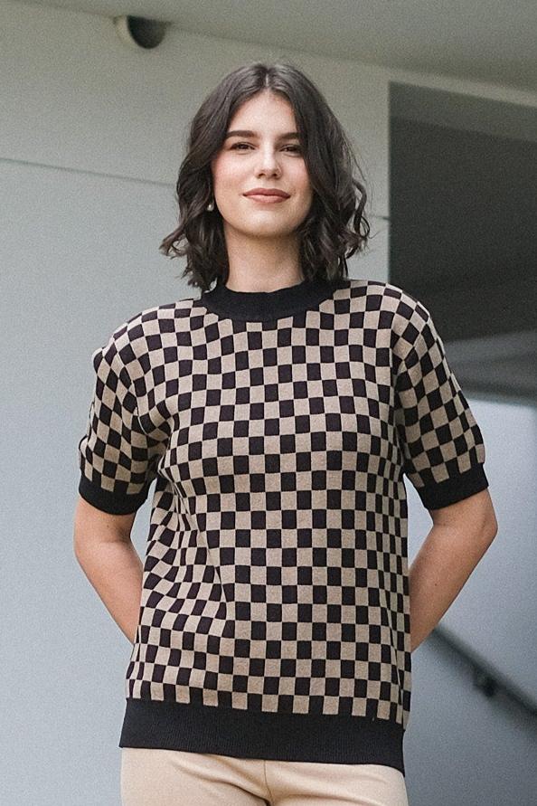 Asiro Narea Knitted Blouse Atasan Wanita