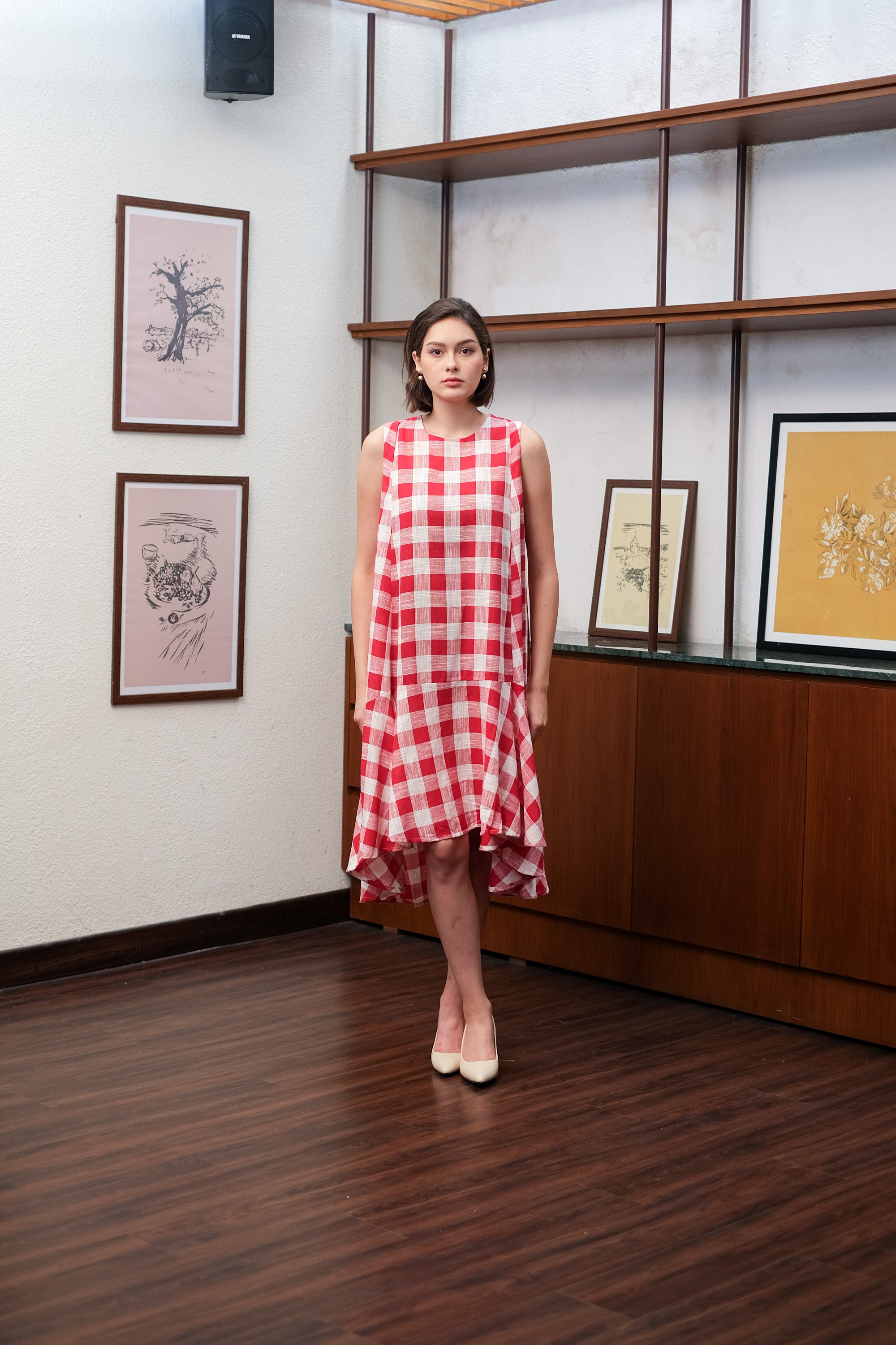 Asiro Erina Dress Pakaian Wanita Tanpa Lengan
