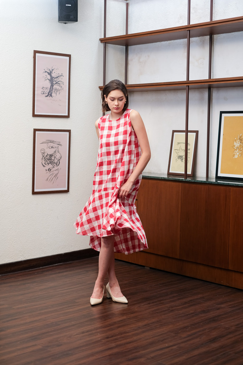 Asiro Erina Dress Pakaian Wanita Tanpa Lengan