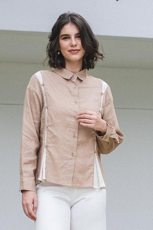 Asiro Mefira Top Linen Atasan Wanita