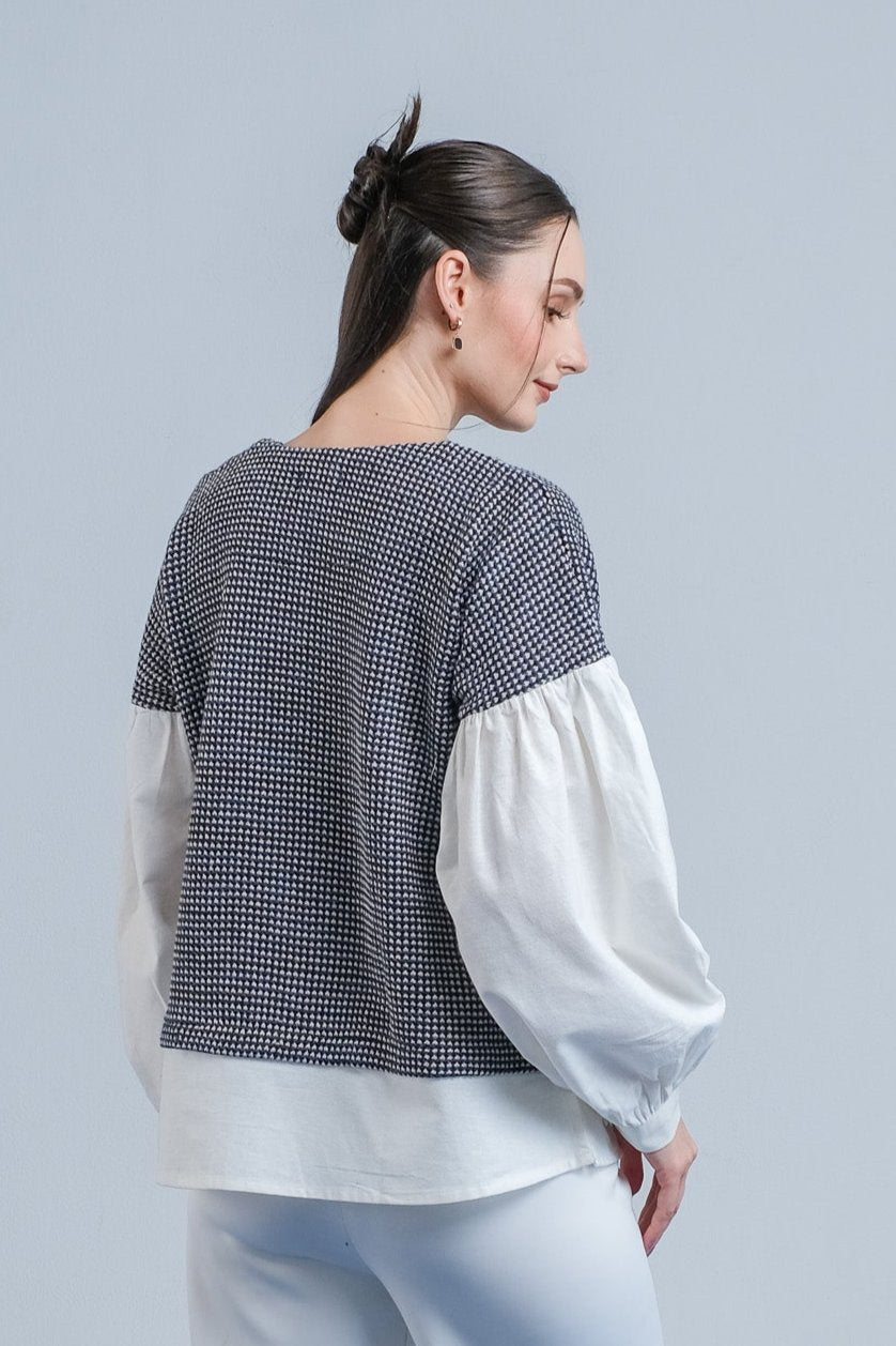 Asiro Zamora Linen Blouse Atasan Wanita
