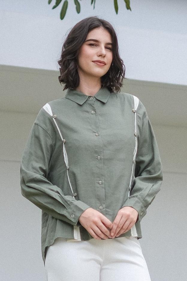 Asiro Mefira Top Linen Atasan Wanita