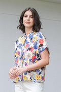 Asiro Geona Pure Linen Blouse Multi Atasan Wanita
