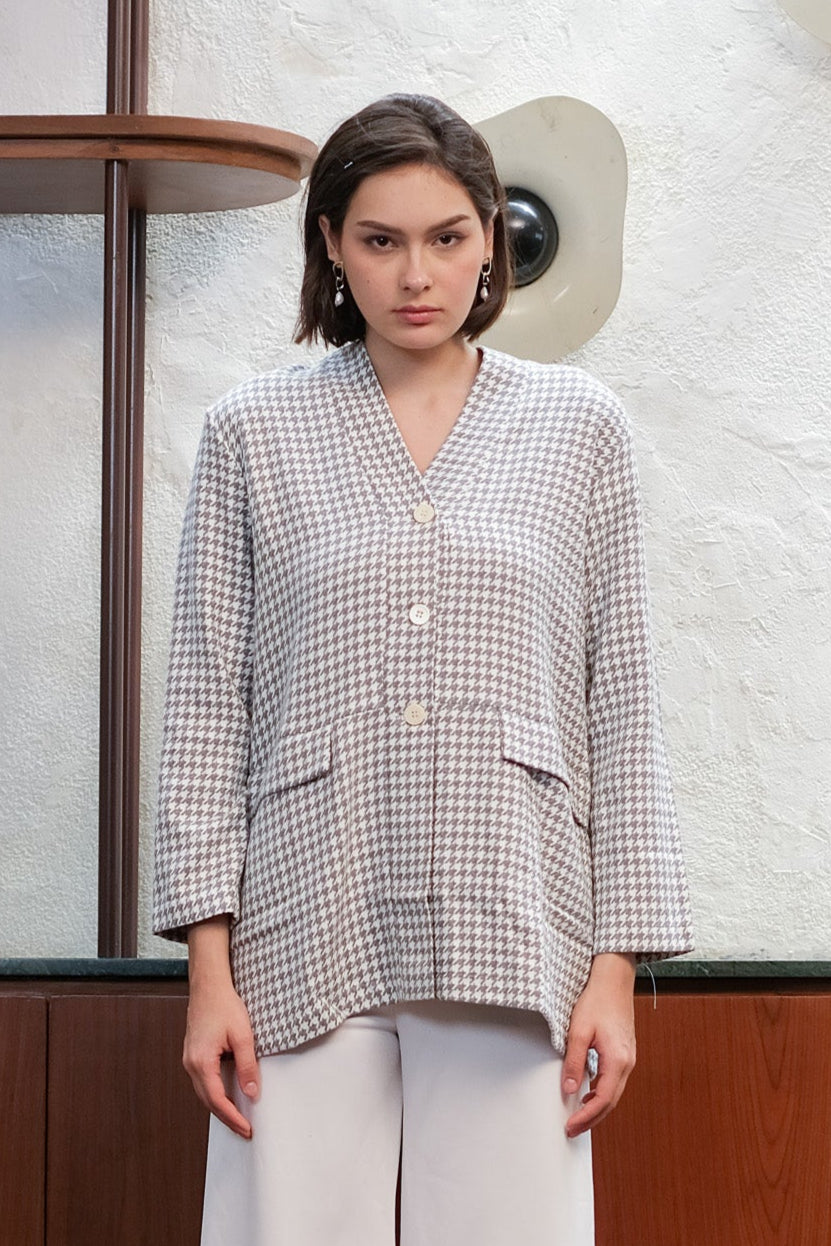 Asiro Ginela Top Pakaian Atasan Wanita Semi Wool