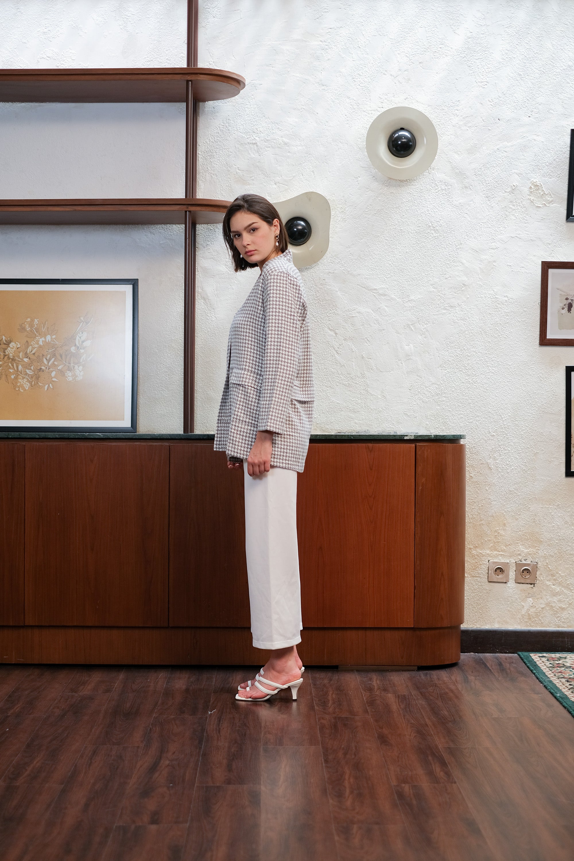 Asiro Ginela Top Pakaian Atasan Wanita Semi Wool