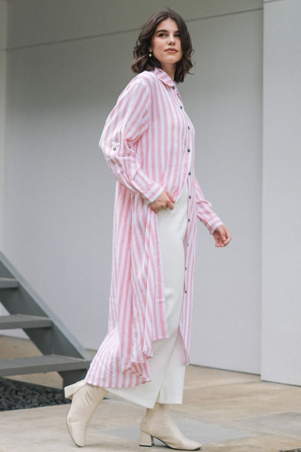 Asiro Inka Dress Linen Atasan Wanita
