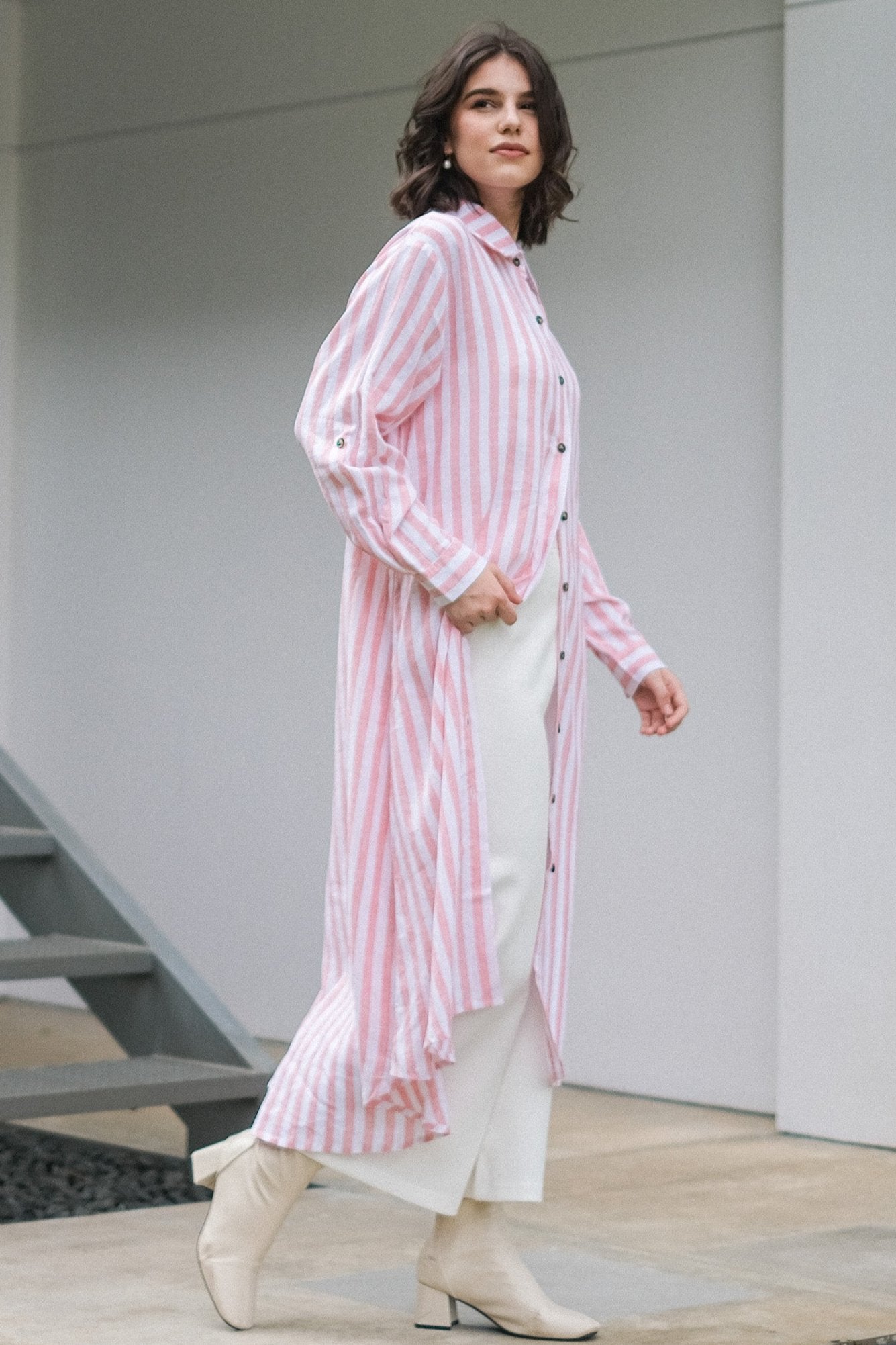Asiro Inka Dress Linen Atasan Wanita