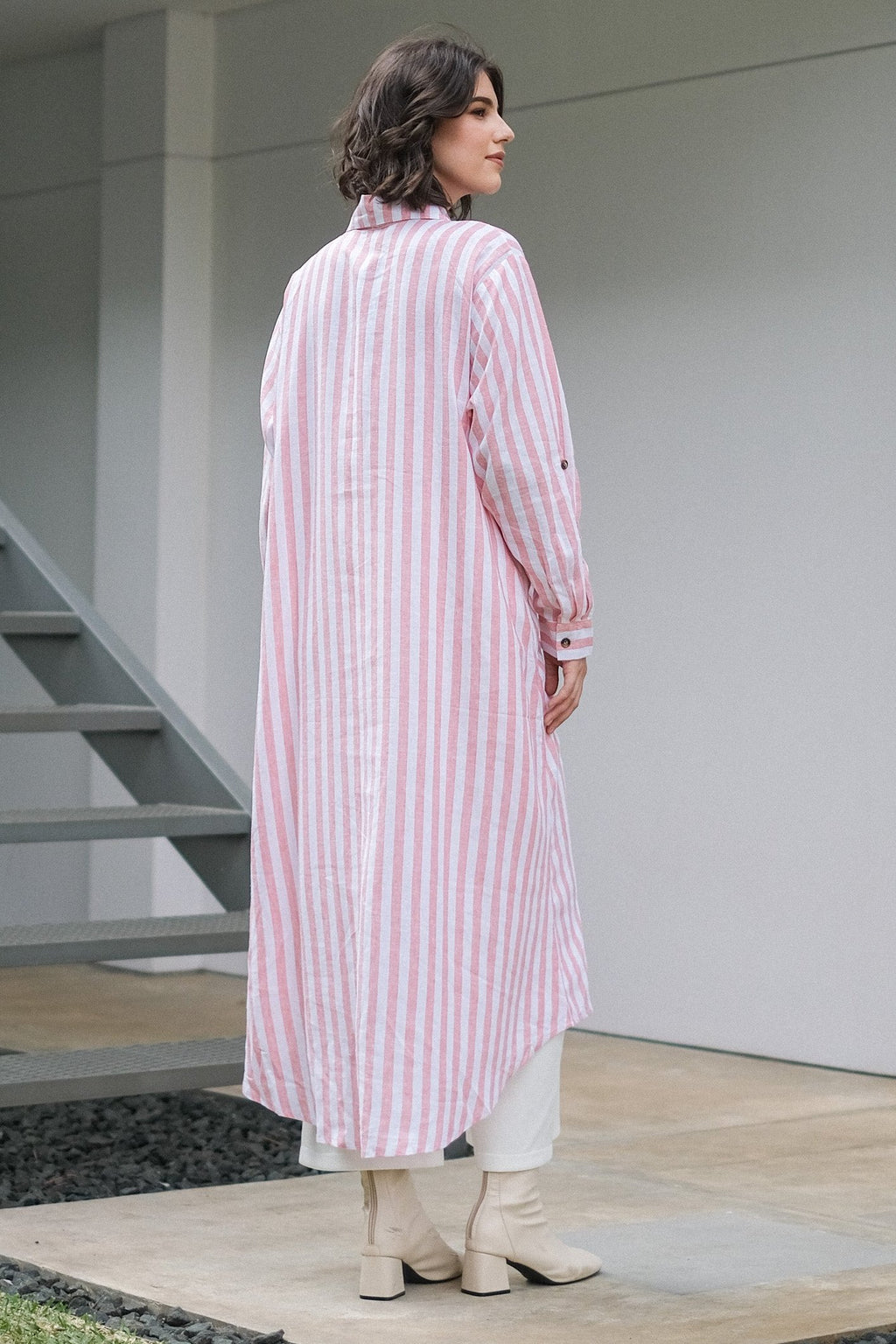 Asiro Inka Dress Linen Atasan Wanita