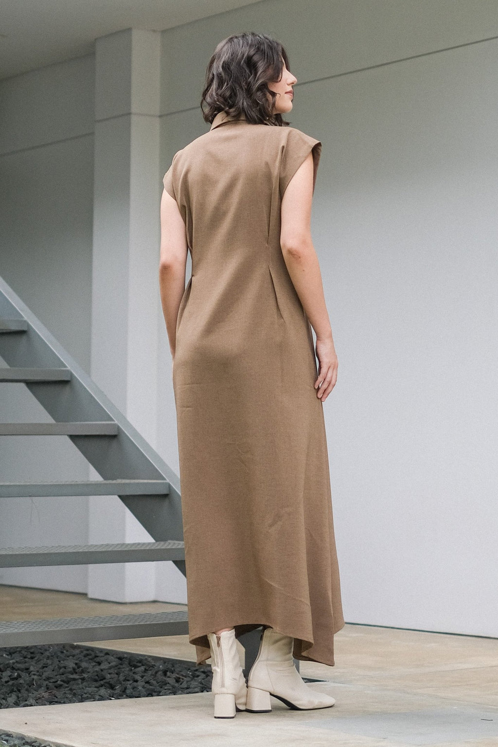 Asiro Alesha Dress Linen Atasan Wanita