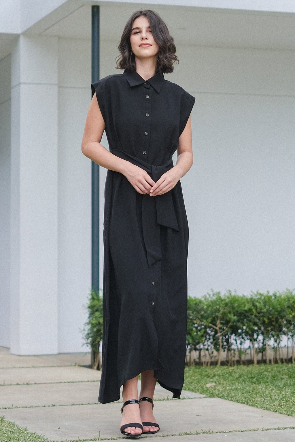 Asiro Alesha Dress Linen Atasan Wanita