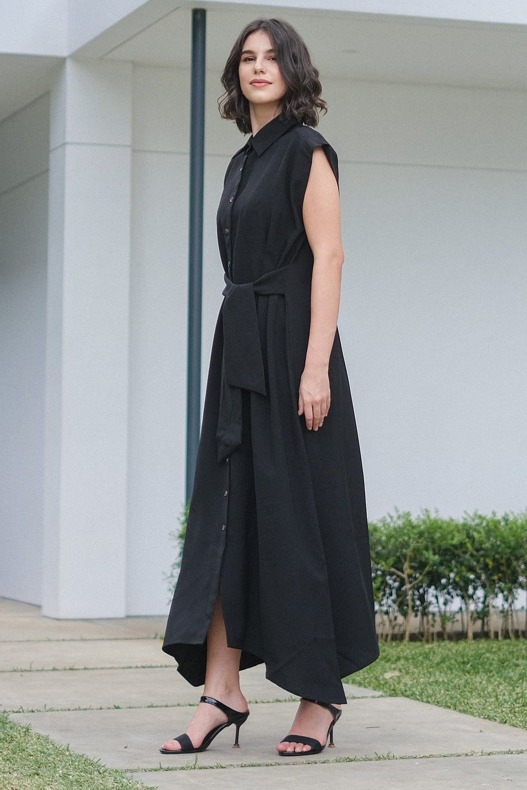 Asiro Alesha Dress Linen Atasan Wanita