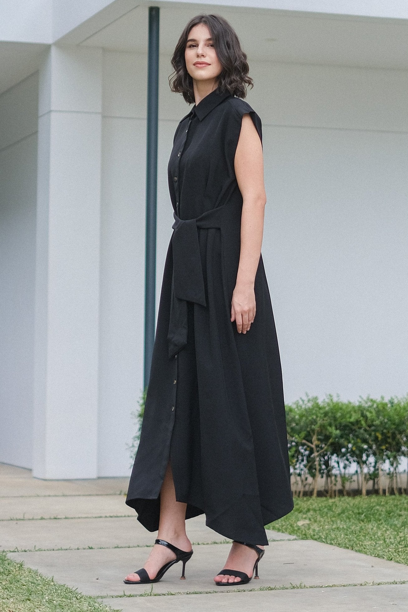 Asiro Alesha Dress Linen Atasan Wanita