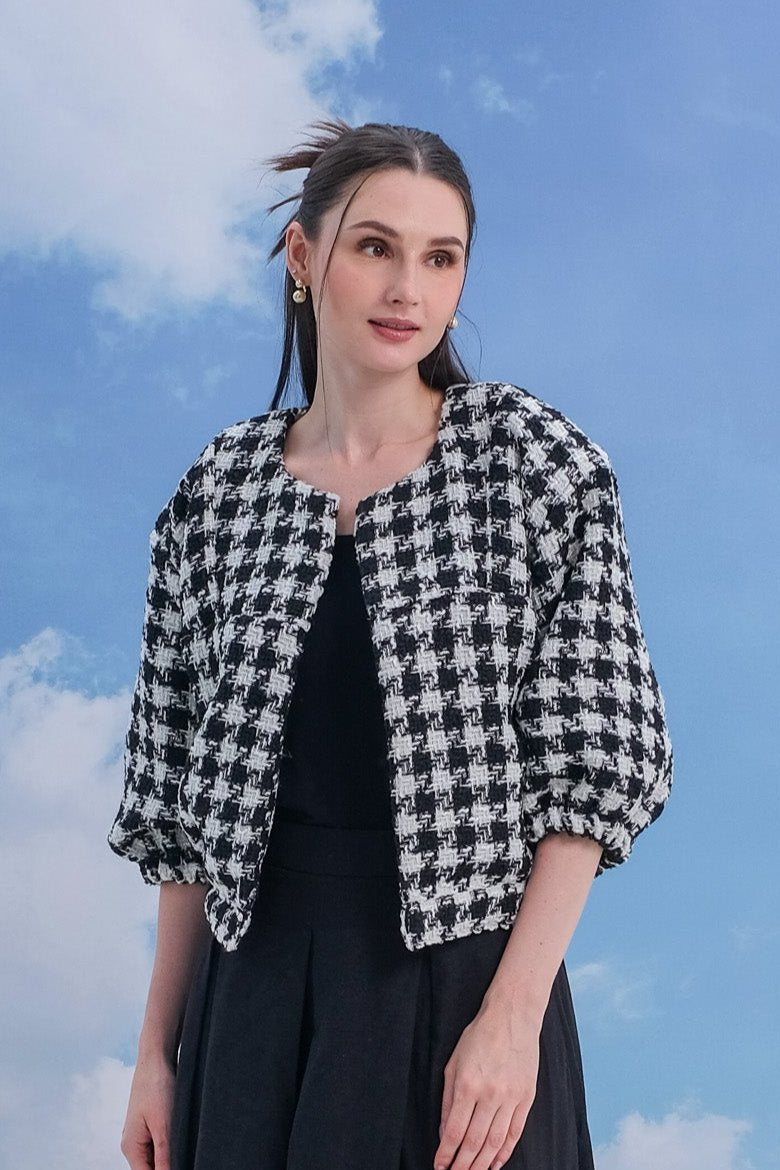 Asiro Zaleya Tweed Outerwear Atasan Wanita