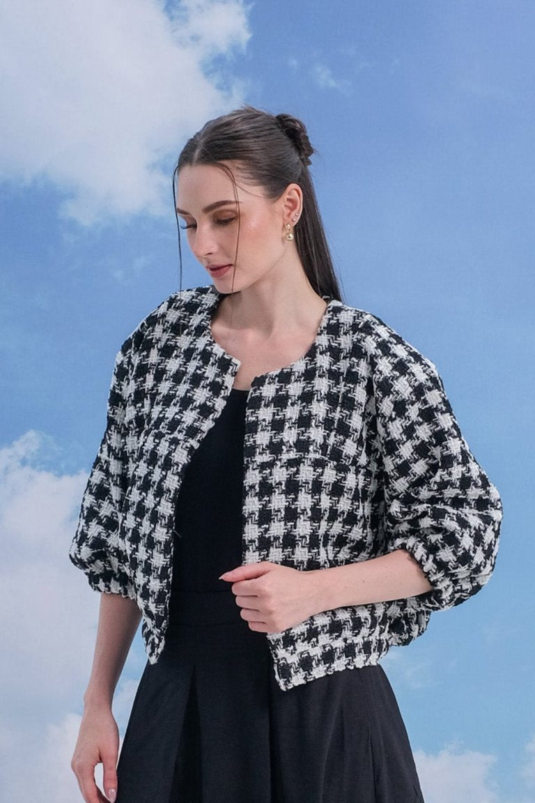 Asiro Zaleya Tweed Outerwear Atasan Wanita